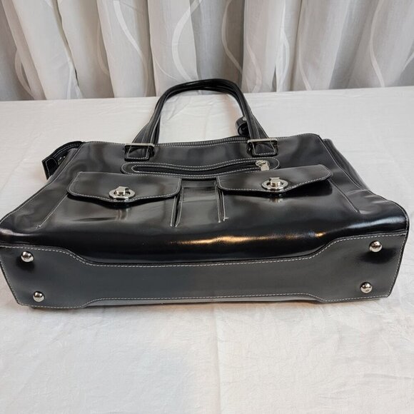 McKlein Verona Leather Laptop Briefcase - Picture 14 of 14